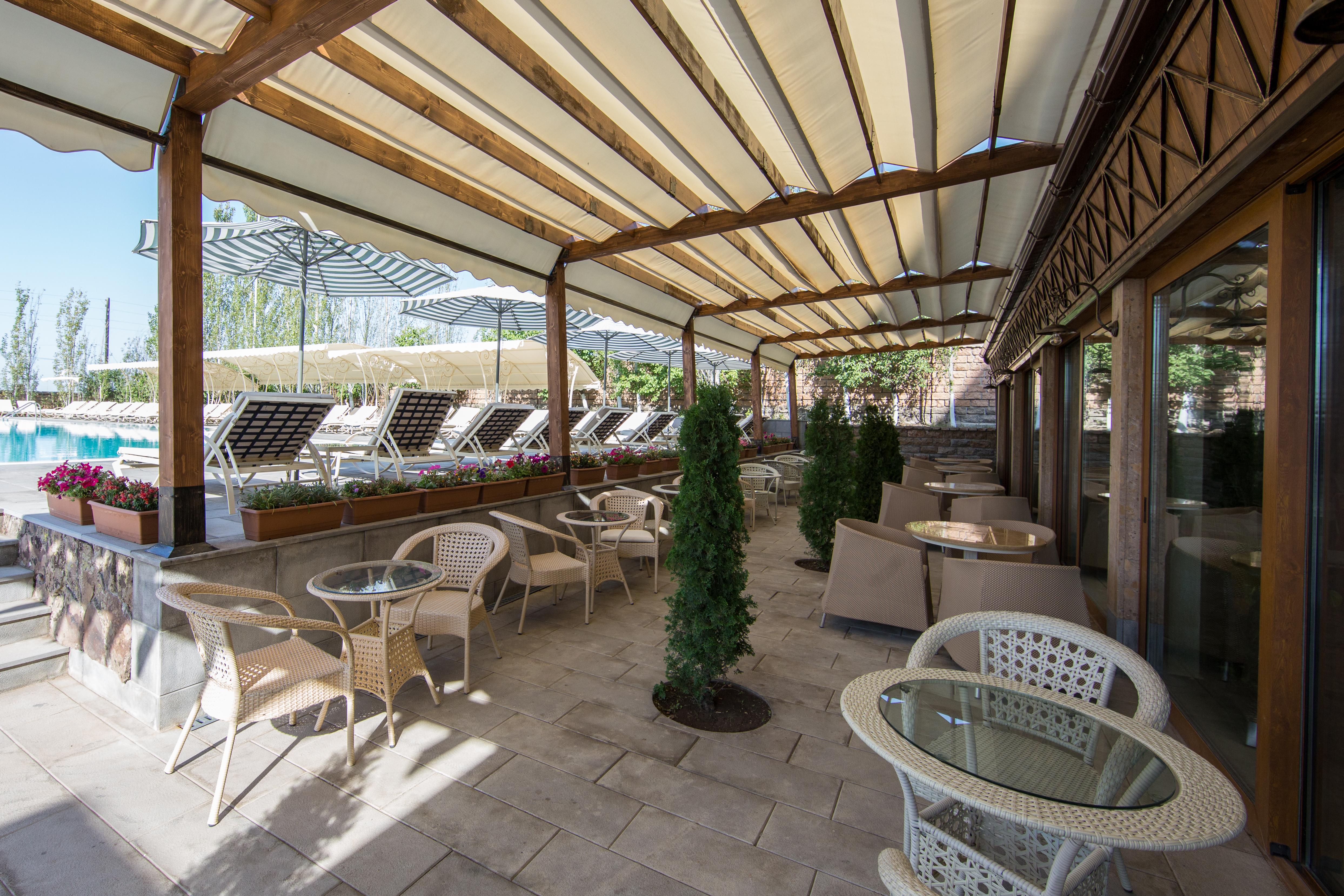 Caucasus Hotel Kasagh Zewnętrze zdjęcie 3D rendering of a patio